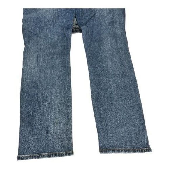 Poetic Justice Shaw Boyfriend Women Straight Jeans 30/32 Blue Stretch Studded - Picture 8 of 15